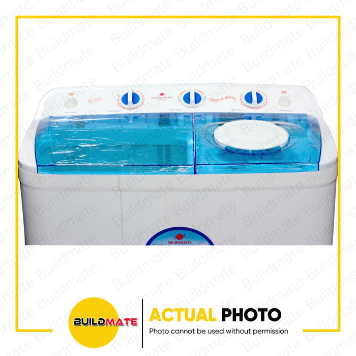 MICROMATIC Twin Tub Washing Machine with Dryer 6.5kg MWM-700 •BUILDMATE•