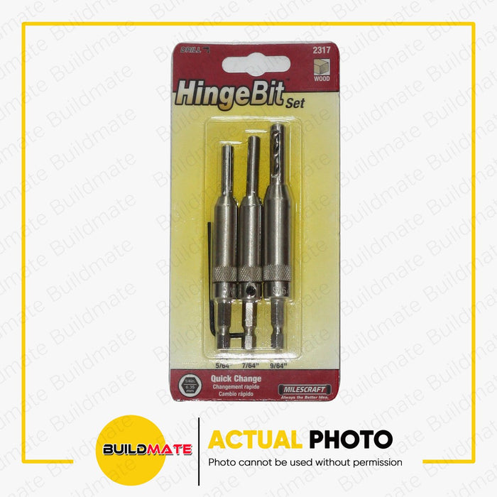 MILESCRAFT Hinge Bit Set #4 #8 #6 #2317 •BUILDMATE•