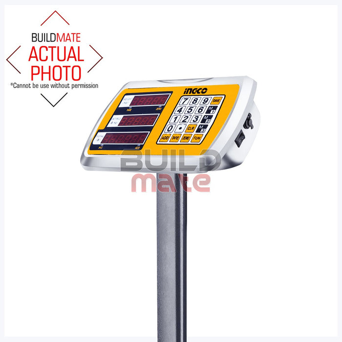 INGCO 100KG Rechargeable Electronic Scale Digital Screen With Charger HESA31003 •BUILDMATE• IPT