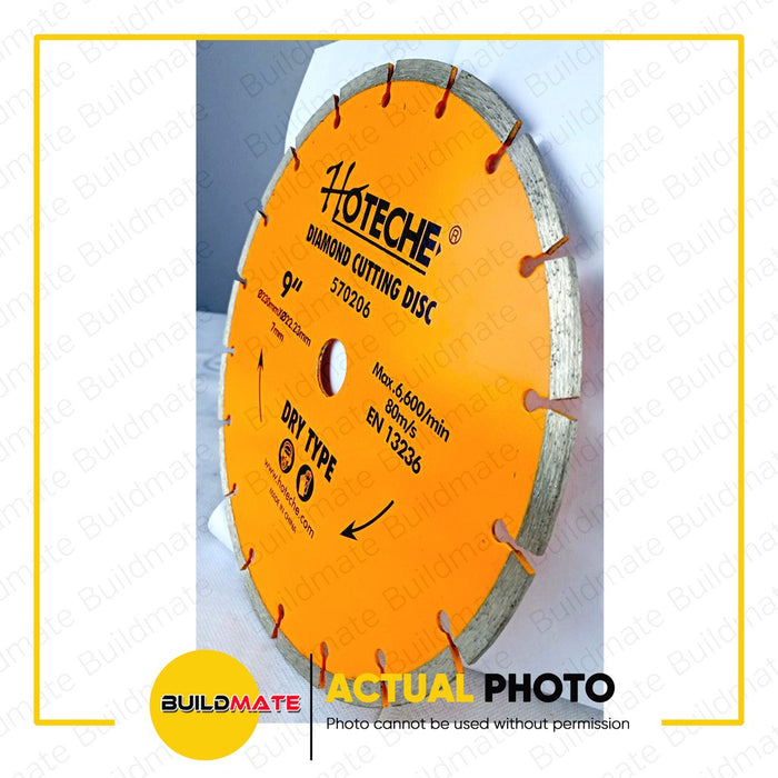 HOTECHE Diamond Cutting Disc 9" Dry Type 570206  •BUILDMATE•