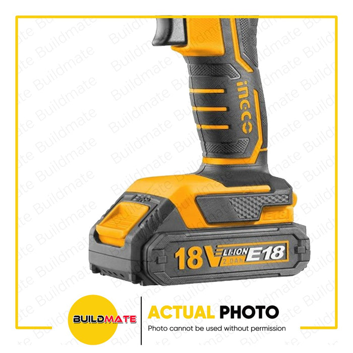 FREE GIFT! INGCO Cordless Drill Lithium Ion 18V CDLI1801 +FREE HKTH10258 TOOL SET •BUILDMATE•