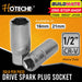 Hoteche 1/2" inches Drive Spark Plug Socket 16mm HTC-201601 | 21mm HTC-201602 Sold Per Piece
