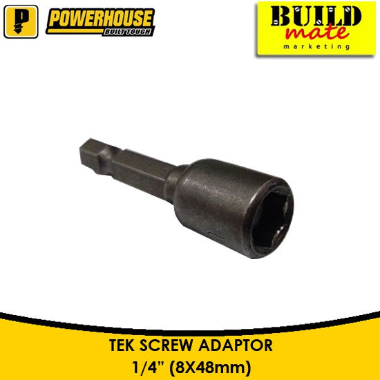 POWERHOUSE TEK Screw Adaptor with MAGNET 1/4" (8x48mm) SOLD PER PIECE •BUILDMATE• PHHT
