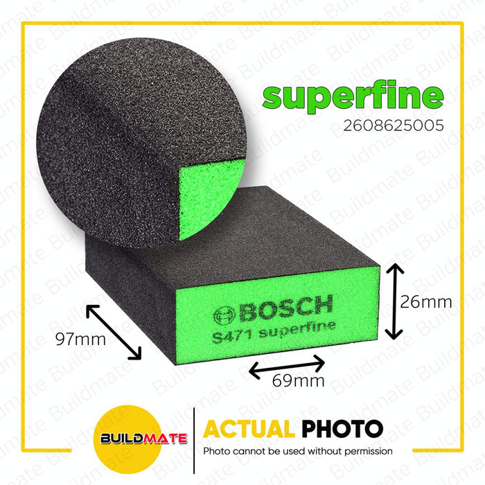 BOSCH Professional Color Foam Sanding Block 69 x 97 x 26 SOLD PER PIECE •BUILDMATE• BAX