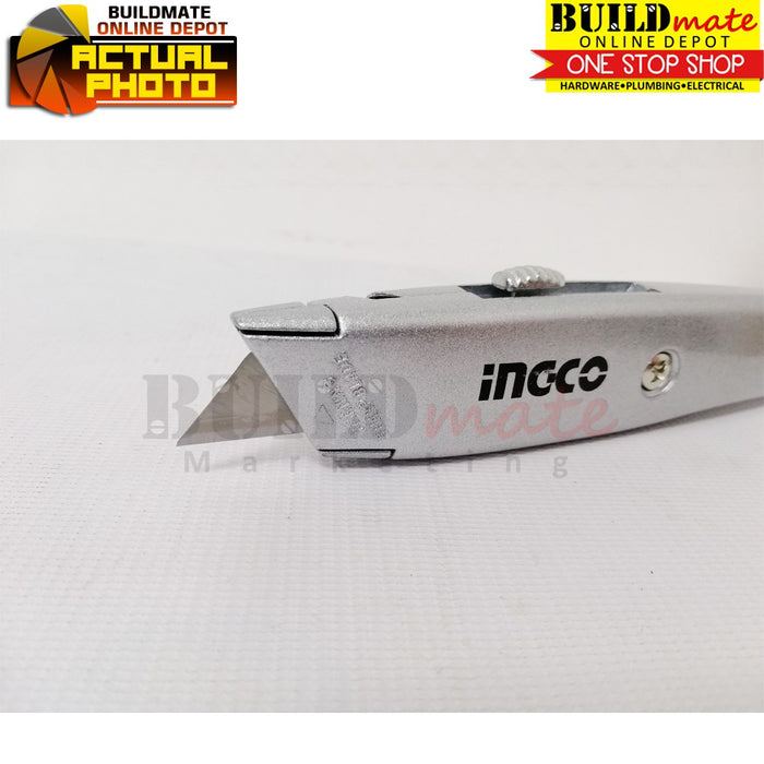 INGCO Utility Knife Zinc Alloy Body HUK615 •BUILDMATE• IHT