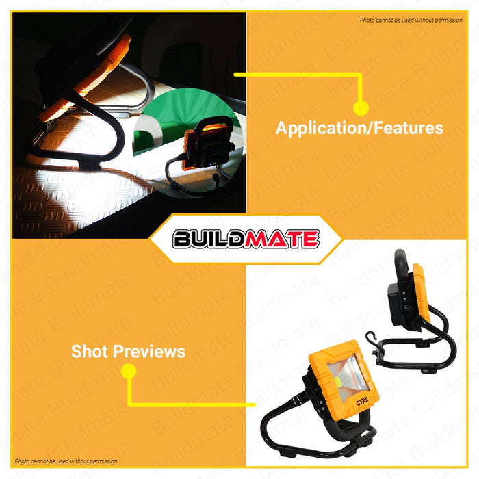INGCO Li-Ion Lithium Ion Wireless Cordless LED Work Lamp 10W HRLF4415 100% ORIGINAL •BUILDMATE• IHT