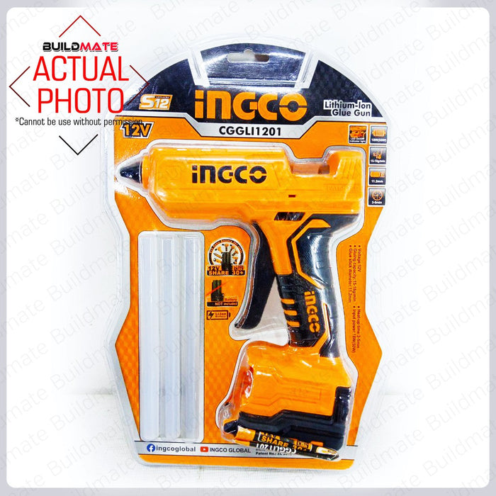 INGCO Cordless Glue Gun 12V S12 Series CGGLI1201 •BUILDMATE• ICPT