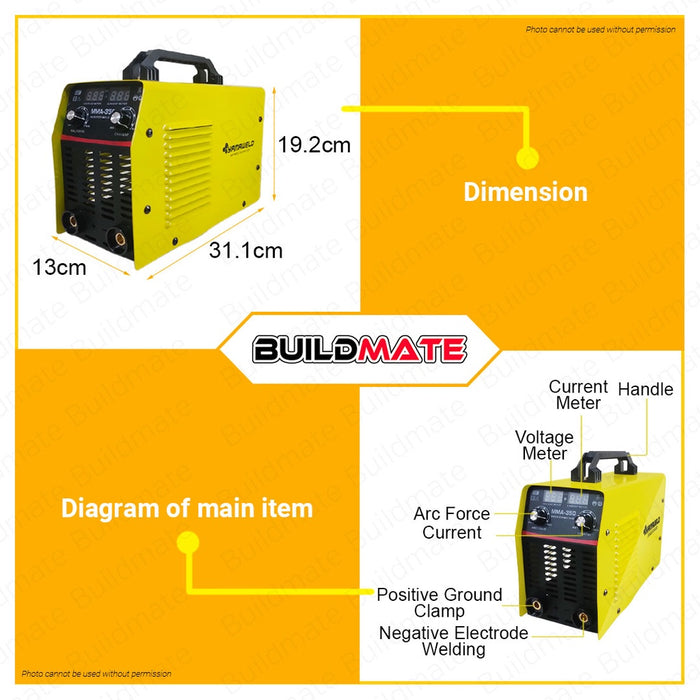 YAMAWELD 350A Japan Technology DC Inverter IGBT Compact Welding Machine MMA-350A •BUILDMATE•