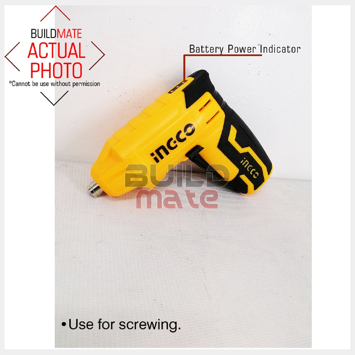 INGCO Lithium-Ion Cordless Screwdriver Handy Screw Driver Hand Tools 4V CSDLI0401 | CSDLI0403 ICPT