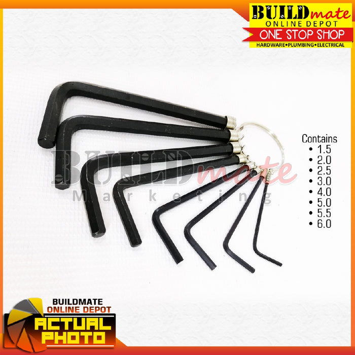 Hoyoma Hex Key Wrench 8PCS/SET H-NL001 •BUILDMATE• HYMHT