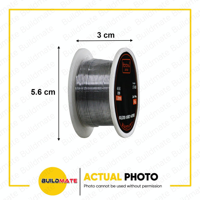 HOYOMA JAPAN Solder Soldering Wire with Flux 1.0mm HT-SWF50 •BUILDMATE•