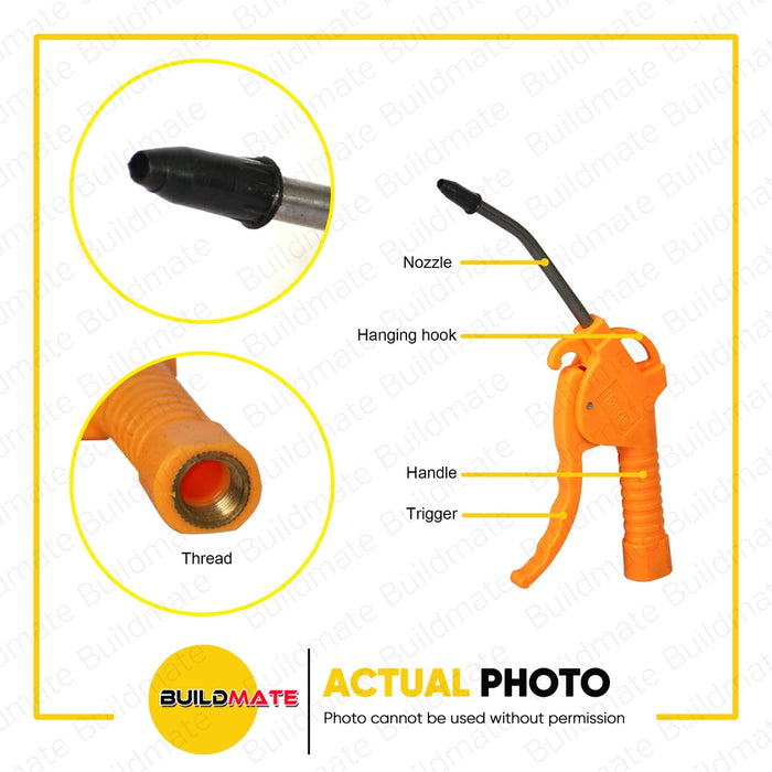 HOTECHE Air Blow Gun 1/4" 100mm HTC-A831702 •BUILDMATE•