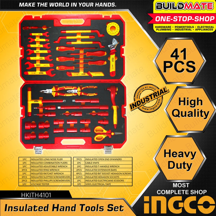 INGCO 41 PCS Insulated Hand Tools Set HKITH4101 ORIGINAL 1000V VDE/GS Certification •BUILDMATE• IHT