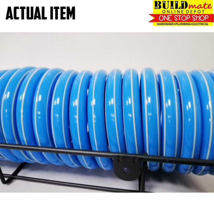 CRESTON Coiled Garden Hose w/ Wall Mount 3/8" 15meter C8826