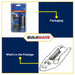 STAR WHEEL Chain Bolt Door Lock 4 Inches #140 CP 100% ORIGINAL / AUTHENTIC •BUILDMATE•