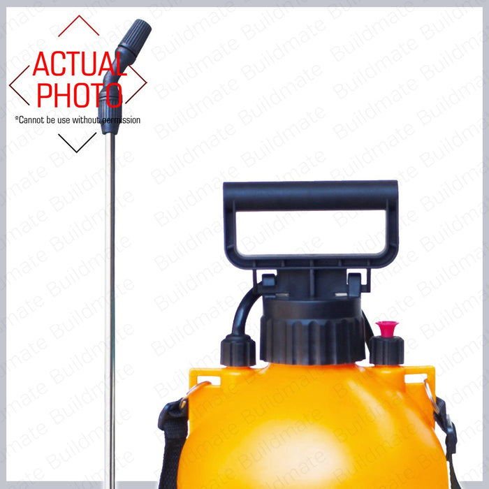KINGJET 4L Pressure Hand Sprayer for Disinfecting with Brass Nozzle •BUILDMATE•