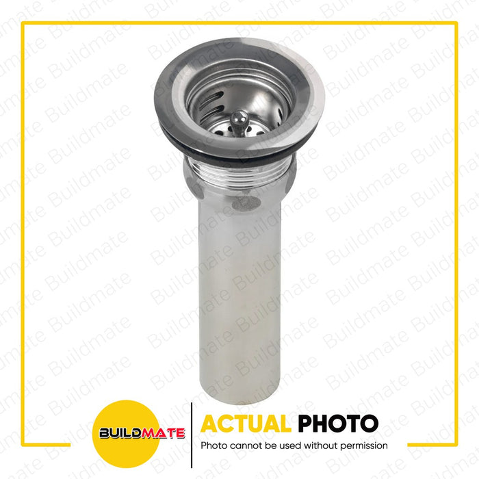 WATERHOUSE by POWERHOUSE Stainless Sink Duplex Strainer with Tailpiece 4" Polished Surface PHWH