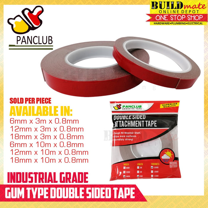 PANCLUB INDUSTRIAL GRADE Gum Type Double Sided Tape (SOLD PER PIECE)