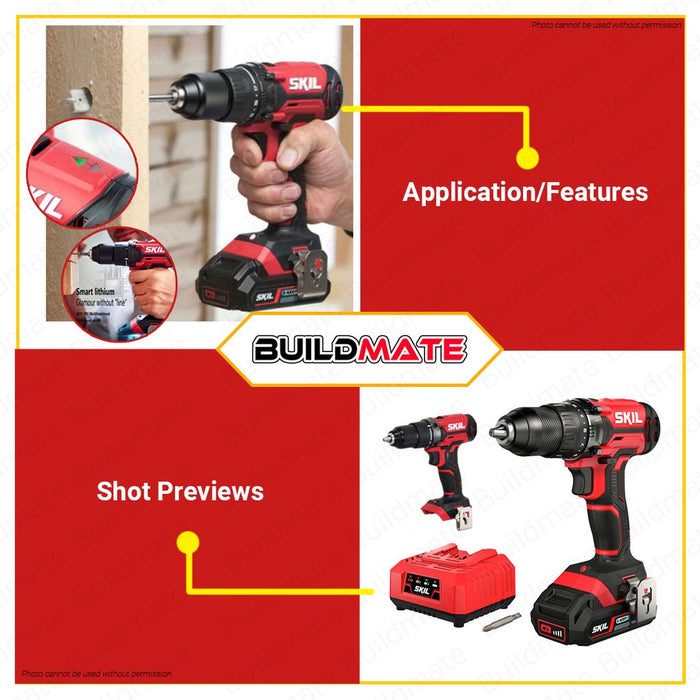 SKIL Cordless Drill/Driver 20V with 1pc Battery DD1E3010AA  •BUILDMATE•