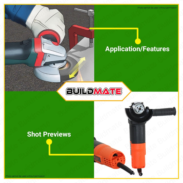 HOYOMA Angle Grinder 750W 100mm HT-AG750 •BUILDMATE• HYMPT