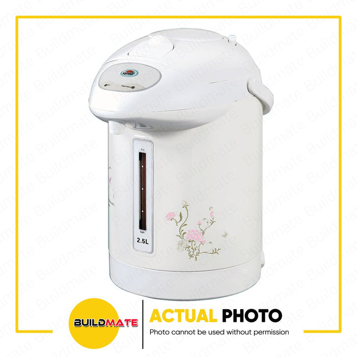 BUILDMATE Kyowa 2.5L Stainless Steel Electric Airpot 650W Electric Thermo Kettle Pot Hot Water Boiler Dispenser KW-1821