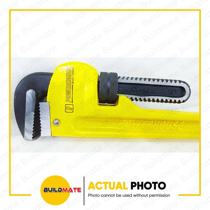 BUILDMATE Powerhouse Pipe Wrench Heavy Duty Straight Pipe Wrench 18" Inch Adjustable Wrench - PHHT