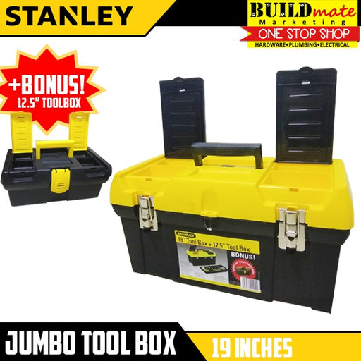 Stanley PVC Jumbo Tool Box 19" +BONUS SHT