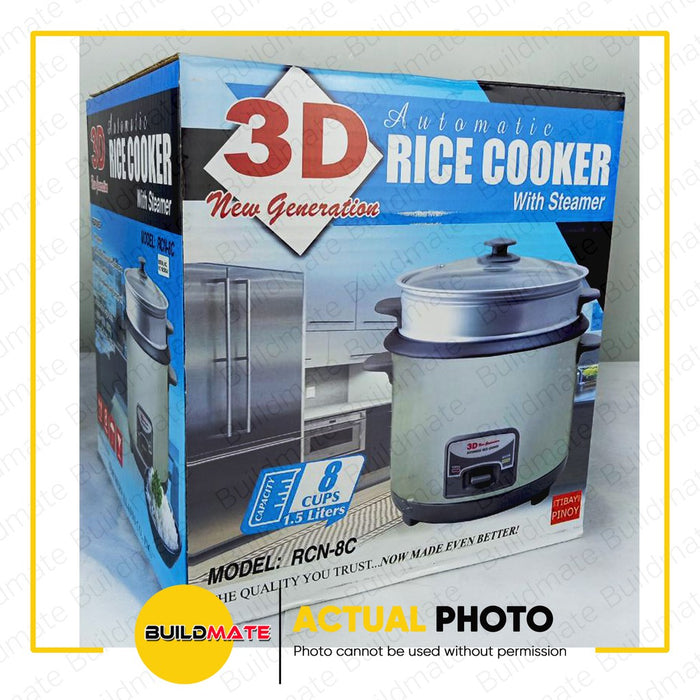 3D Automatic Rice Cooker 1.5L RC-8C •BUILDMATE•