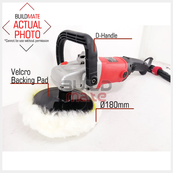 MPT Electric Polisher Buffing Machine Ø180mm MPO1203 Most Professional Tools •BUILDMATE•