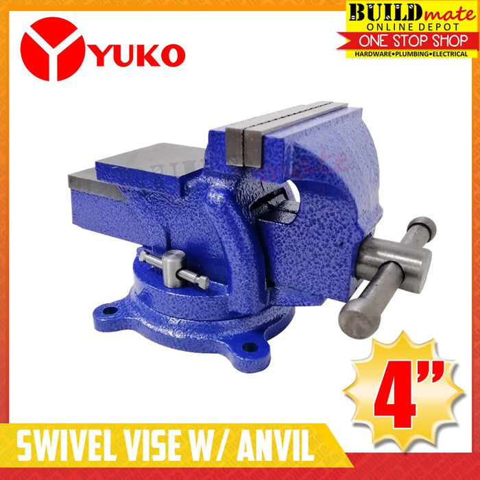 Yuko Bench Swivel Vise with Anvil 4" , 5"