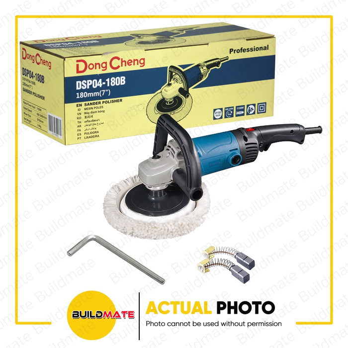 DONG CHENG Angle Polisher Sander 1150W Ø180mm DSP04-180B •BUILDMATE•