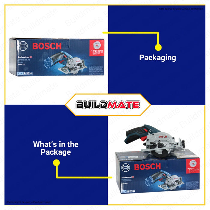 BOSCH Professional Cordless Circular Saw 12V GKS12V-LI SOLO BARE TOOL 06016A10L2 100% ORIGINAL BLC