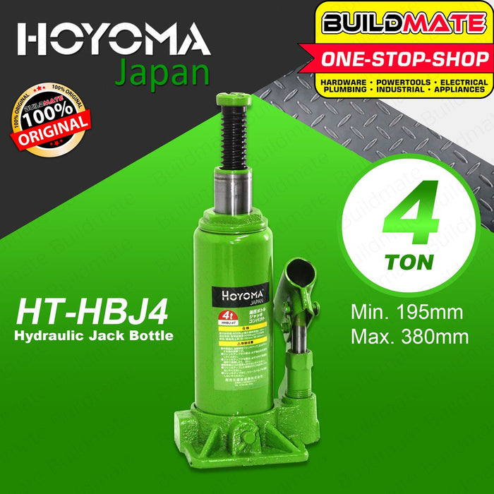HOYOMA JAPAN 4 Tons Hydraulic Bottle Jack HBJ4 •BUILDMATE•