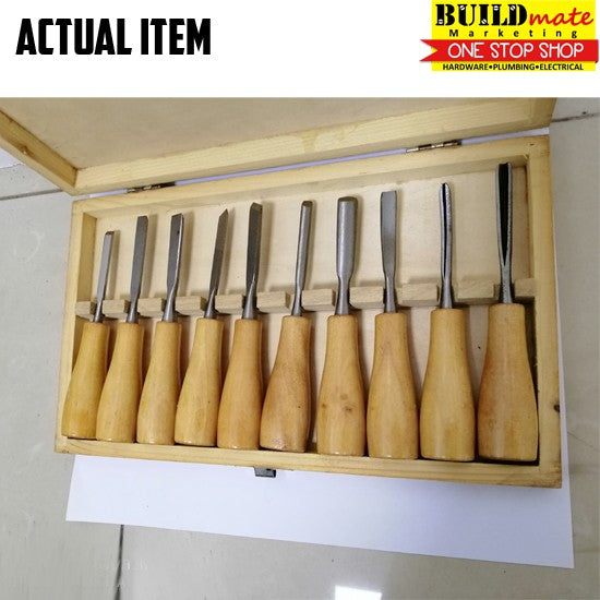 Proman Wood Working Chisel 10PCS/SET •BUILDMATE•