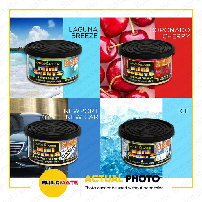 CALIFORNIA SCENTS 35G Mini Scents Spillproof Car Freshener 45 days retention Assorted Scents