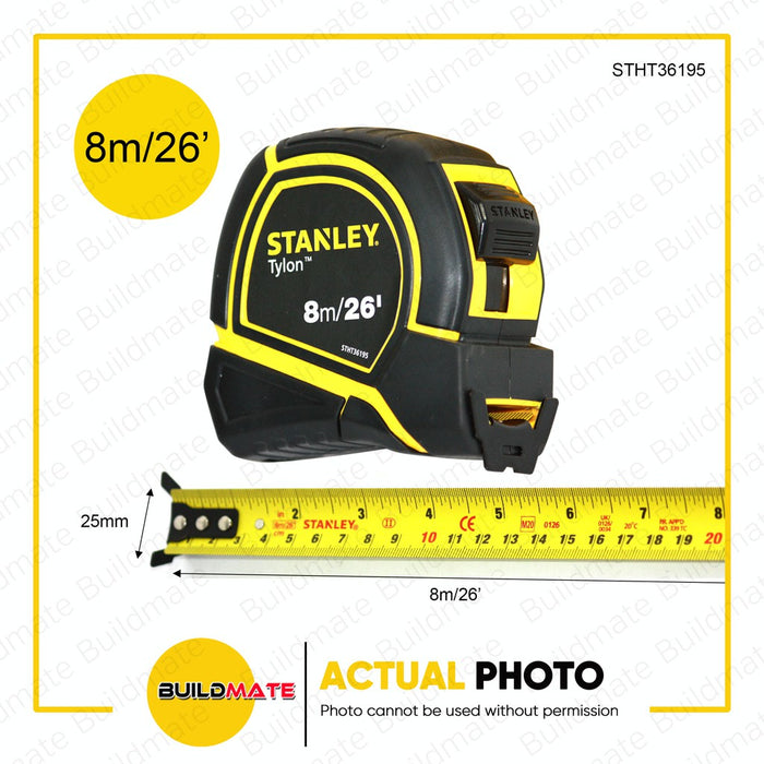 STANLEY Steel TYLON Measuring Tape Measure 5 meters 8 meters / Measuring Tape 5m/16ft , 8m/26ft SHT