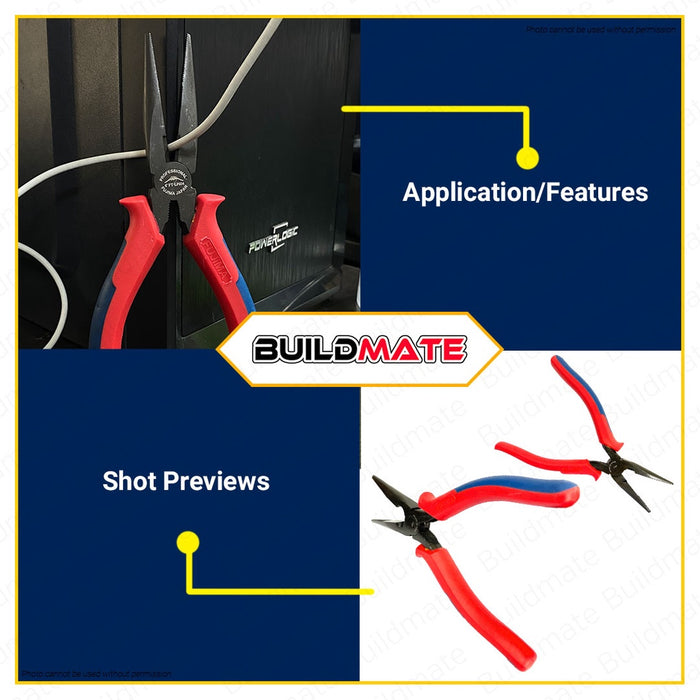 FUJIMA JAPAN Long Nose Plier 8" FT-LP804 •BUILDMATE•