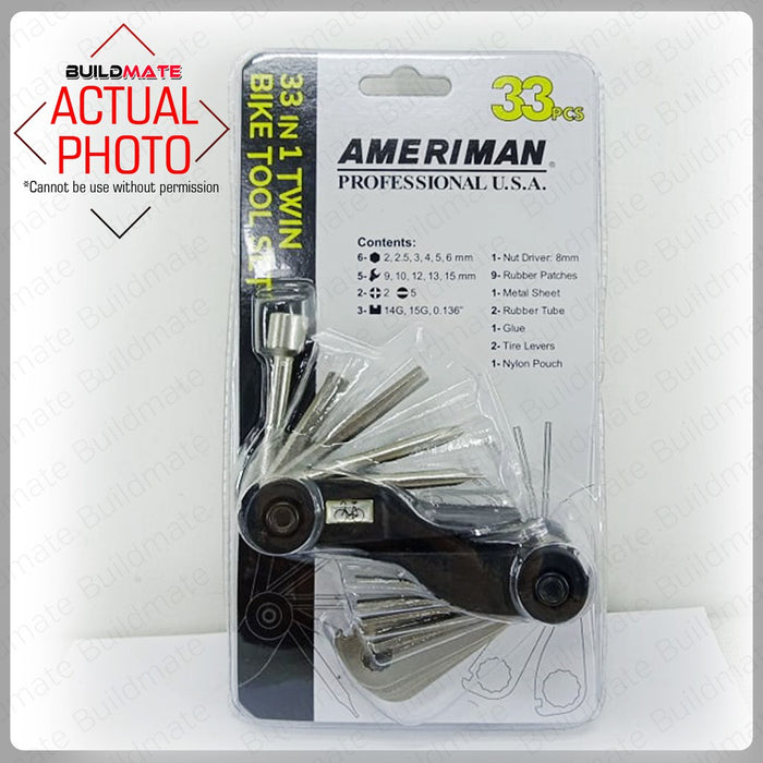 AMERIMAN TWIN 33-in-1 Bike Tool Set •BUILDMATE•