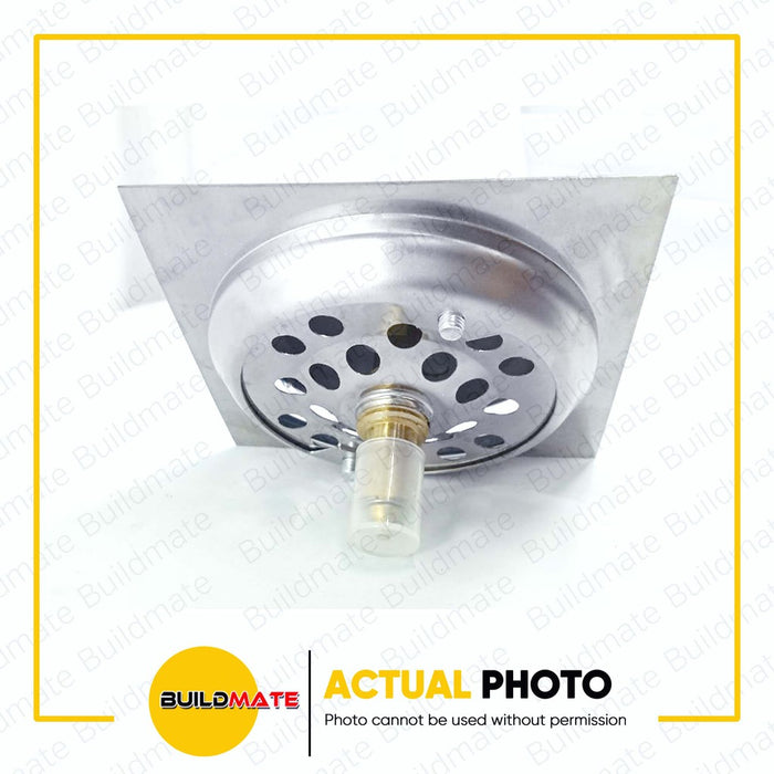 S.G.C. Push Type Floor Drain for Kitchen Toilet 4" x 4" | 6" x 6" SOLD PER PIECE S.G.C.-A2