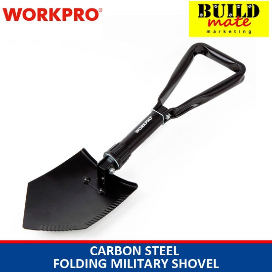 WORKPRO Carbon Steel Folding Military Shovel