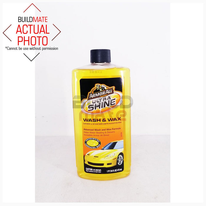 ARMOR ALL Ultra Shine Wash & Wax Car Shampoo 473ml (16Fl OZ) •BUILDMATE•
