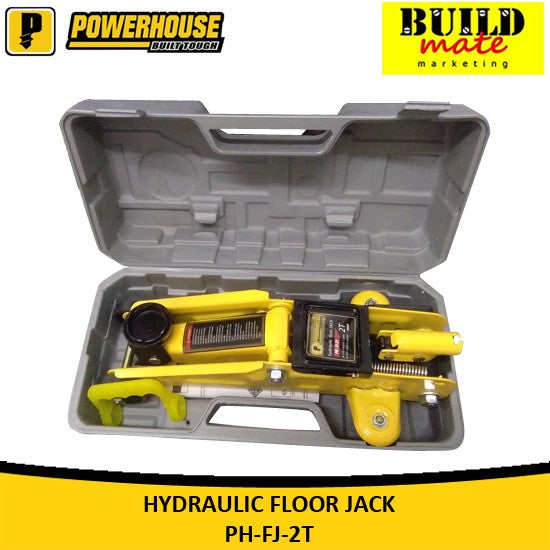 BUILDMATE Powerhouse 2 TONS USA Hydraulic Floor Jack with Case PH-FJ-2T - PHHT