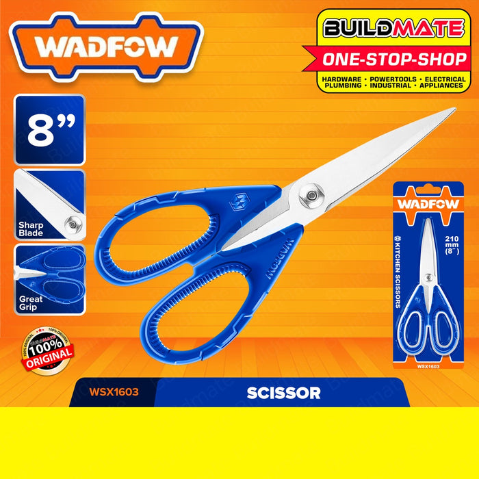 WADFOW Scissor 8" Inch | 8.5" Inch Multi Purpose Scissors [SOLD PER PIECE] Steel •BUILDMATE• WHT