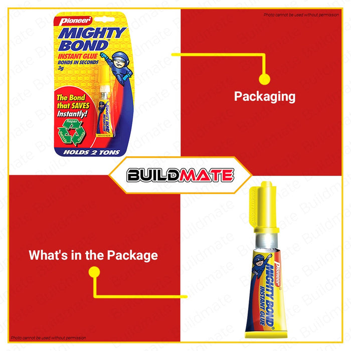 PIONEER Mighty Bond 3G Instant Glue Flag Type | Flag Type Strip [SOLD PER PIECE] 1MB41169 | FGT00434