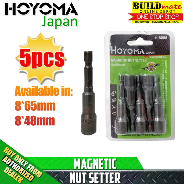 Hoyoma 5PCS/SET Magnetic Nut Setter Tex Screw Adaptor •BUILDMATE• HYMA