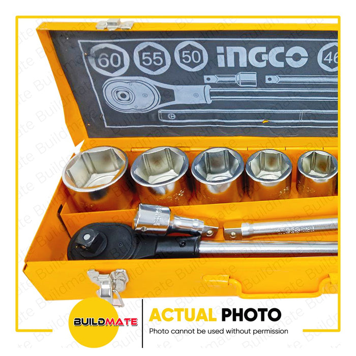 INGCO 15PCS 3/4" Drive Socket Set HKTS034151 •BUILDMATE• IHT