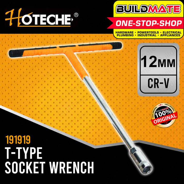 HOTECHE 12mm T Type Socket Wrench Rubber T Handle HTC 191919 100 ORIGINAL AUTHENTIC BUILDMATE
