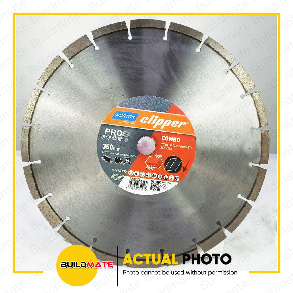 NORTON Diamond Cutting Wheel Disc Clipper Pro Combo 350mm 14