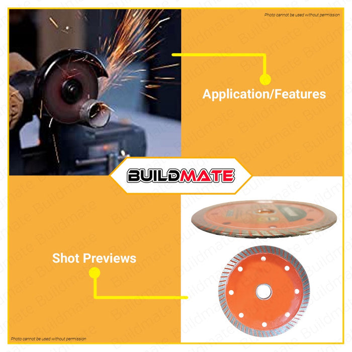 PROMAN GERMANY Diamond Cutting Disc 4" 1.2 P-4014C •BUILDMATE•