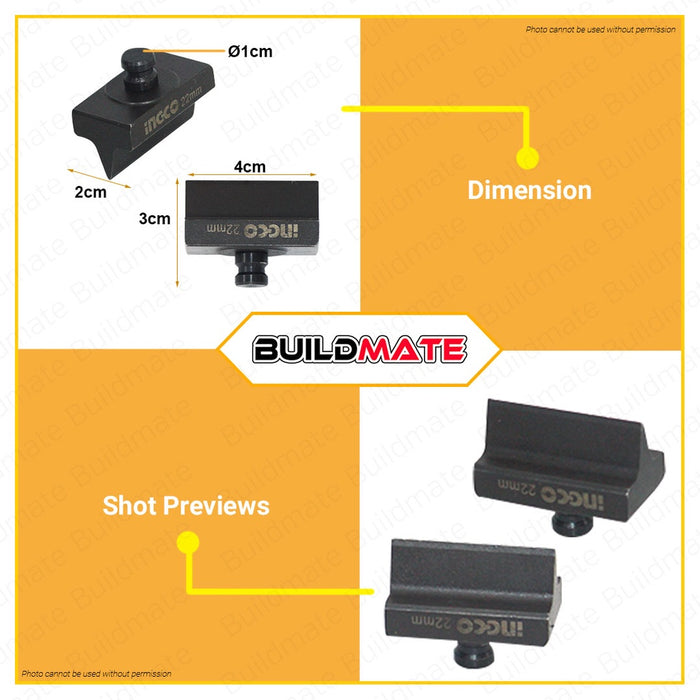 SPARE PARTS INGCO Hydraulic Steel Cutter Blade Cr-V Suitable  for HHSC0122 ORIGINAL •BUILDMATE• IHT